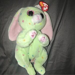 Ty Beanie Baby Boos Bellies PERIDOT Green Plush Easter Bunny Rabbit 2023 April